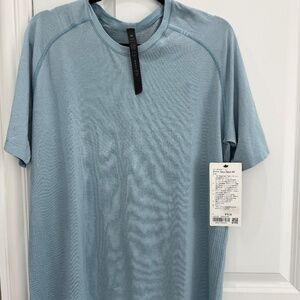 Lululemon Metal Vent Tech SS Shirt 2.0 Size Large Color PERO/BZEB Light Blue NWT